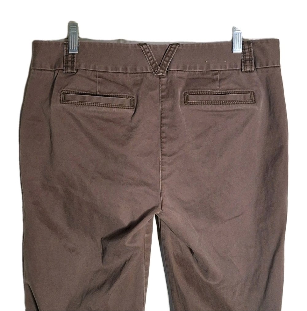 J Crew Womens Size 8 Short City Fit Mauve Brown Remi Chino Pants Stretch EUC - Picture 4 of 11